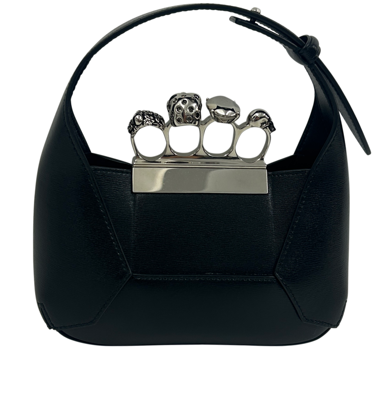 Jewelled Hobo Mini, 790&euro;, Bolso, Negro, Animal - Piel, Vista trasera